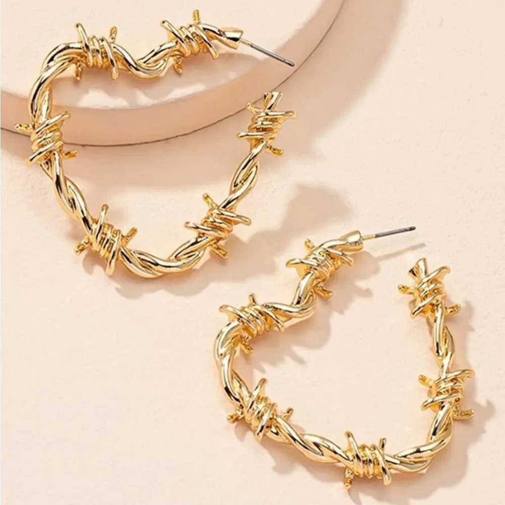 Gold Hoop Earrings R19